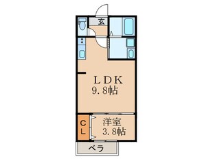 エスペランサ桃山の物件間取画像